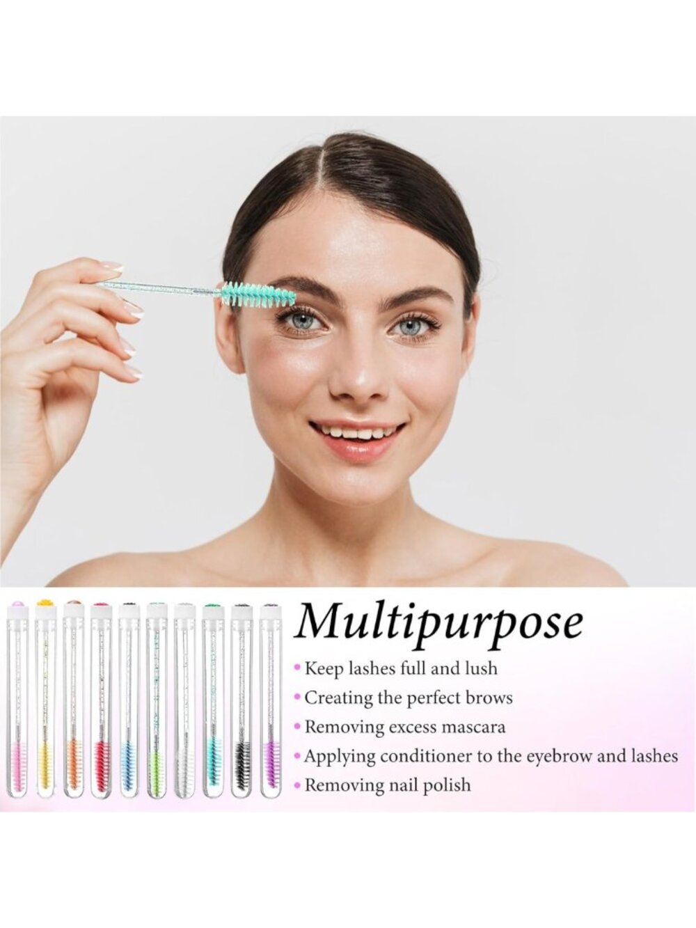 200 Pcs Mascara Wands & Spoolies Set | Colorful Eyelash Extension Tools - Picture 7 of 7
